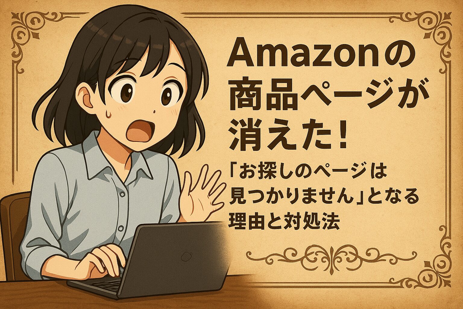 Amazonの商品ページが消えた！「お探しのページは見つかりません」となる理由と対処法