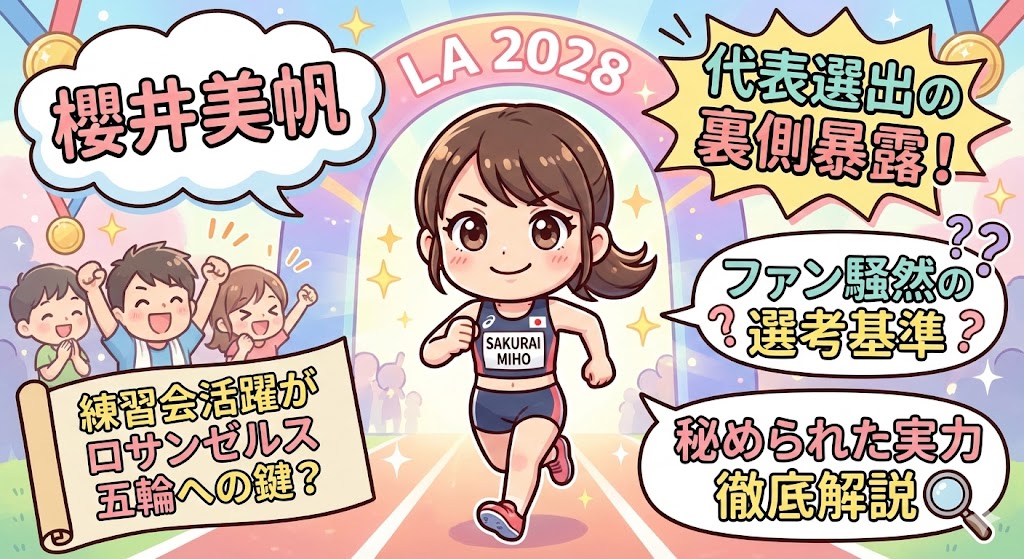 櫻井美帆 代表選出の裏側暴露：練習会活躍がロサンゼルス五輪への鍵？ファン騒然の選考基準と秘められた実力